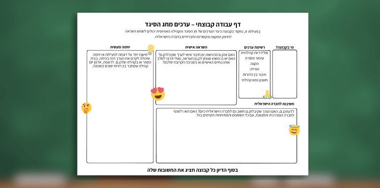 מה אפשר ללמוד על תקווה מחג הסיגד? מערך שיעור